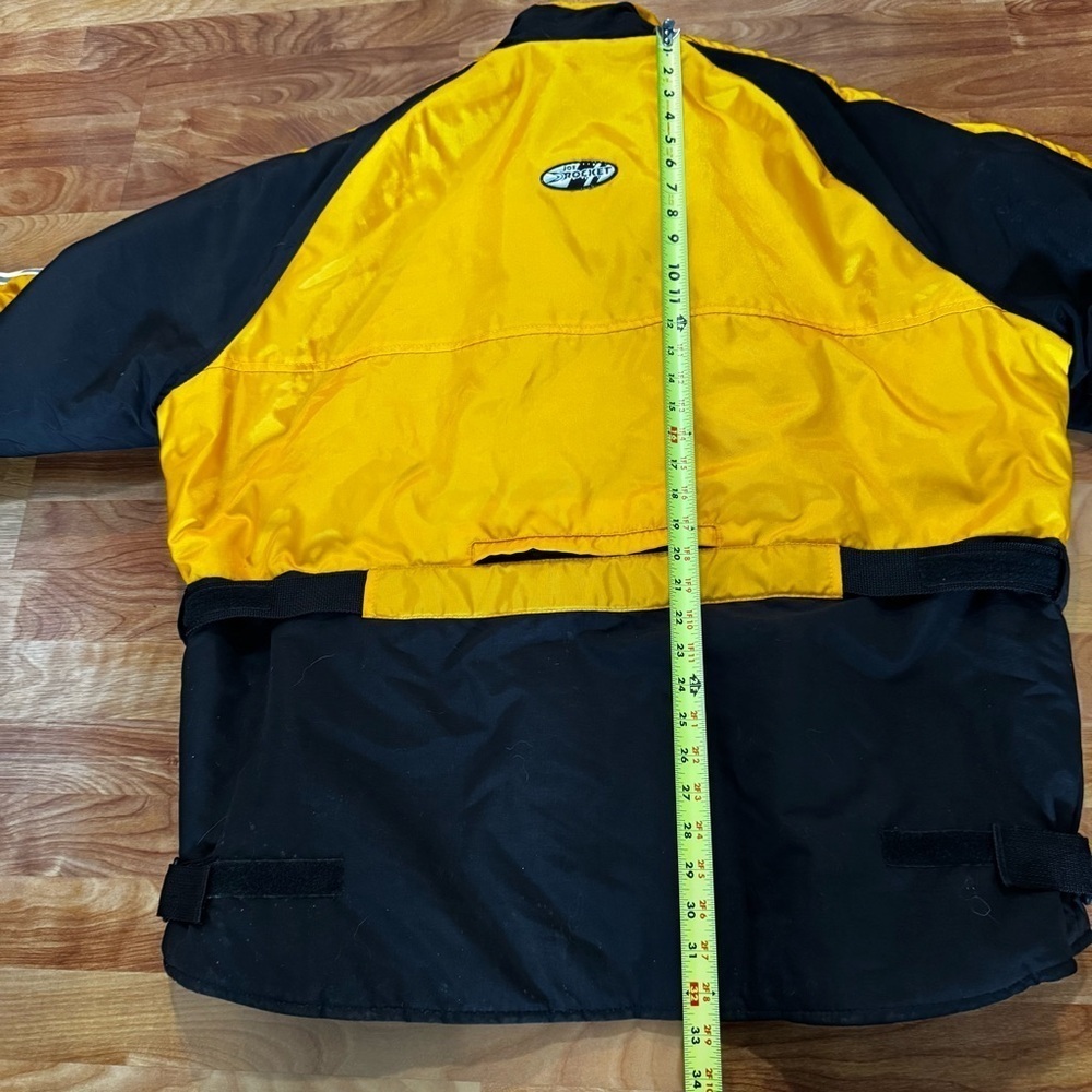 Vintage Joe Rocket Ballistic Black/Yellow Winter Snow Jacket Light Speed Mens XL - Picture 15 of 16